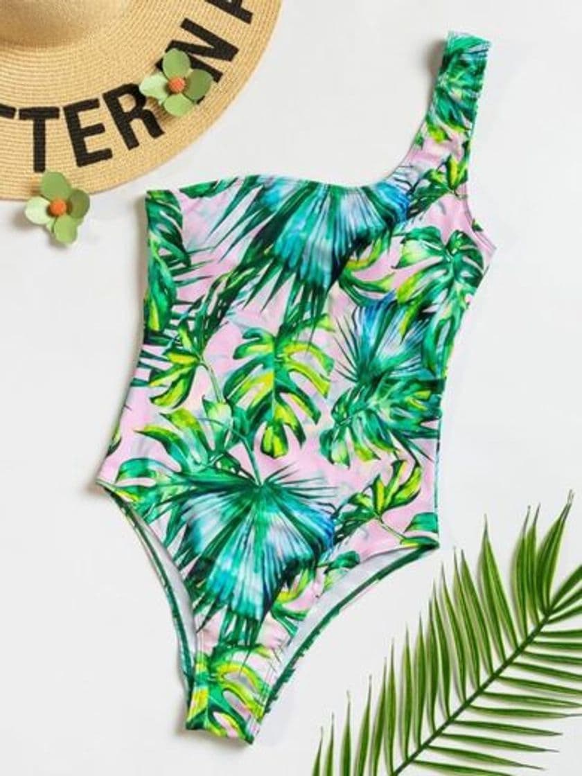 Product Bañador una pieza de un hombro tropical