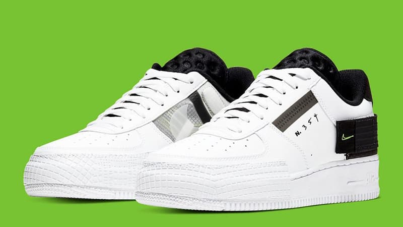 Product Nike AF1 Type White Black Volt