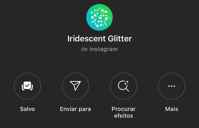 Fashion Irisdescent glitter