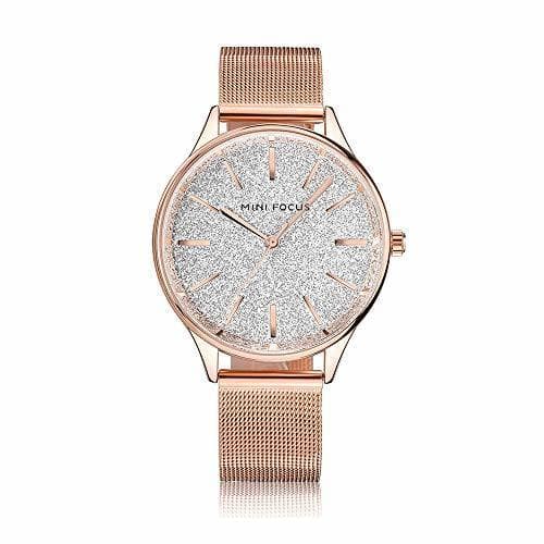 Place Reloj de Mujer Cronógrafo de Cuarzo Moda Pulsera Informal Novia Regalo de