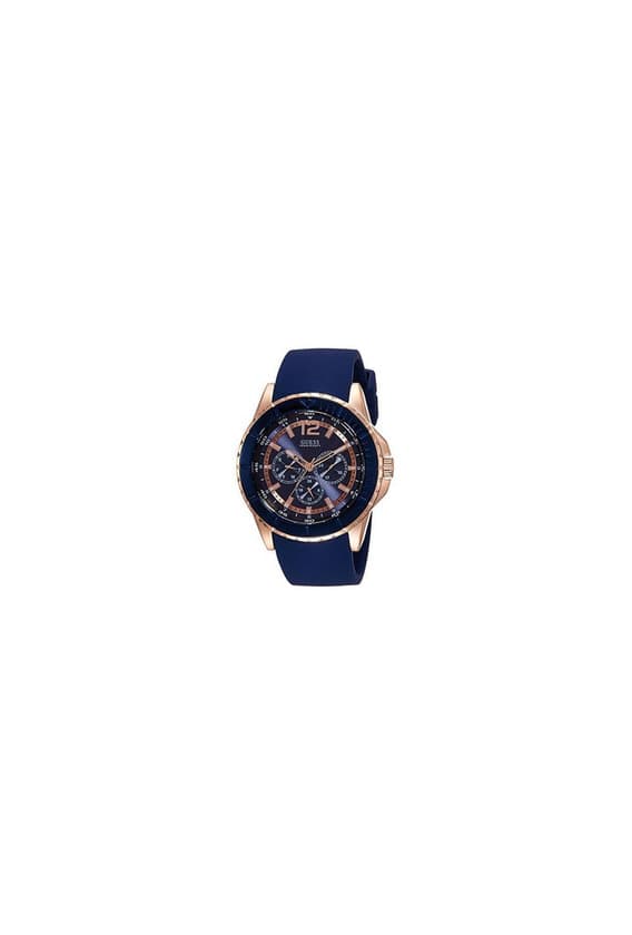 Moda Guess Reloj analogico para Hombre de Cuarzo con Correa en Piel W0673G1