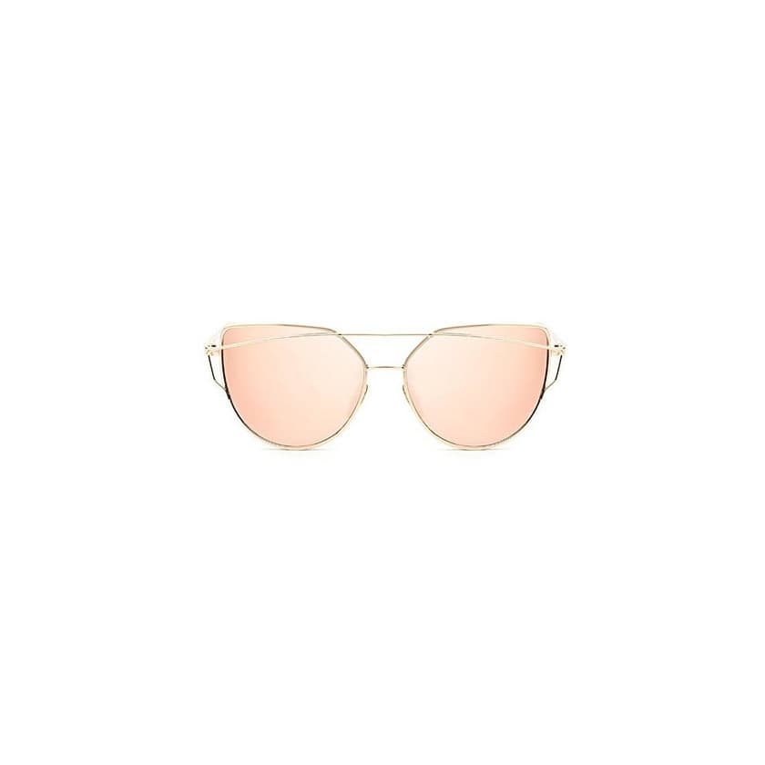 Libro Forepin® Gafas de Sol Mujer y Hombre Polarizadas Moda Marca Metal UV400 Lentes de Protección Planos Espejo Con Estilo Ojo de Gato