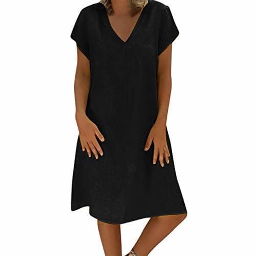 Producto Aini Mujer Verano De Playa Vestido De Lino De Verano Vestido Mujer