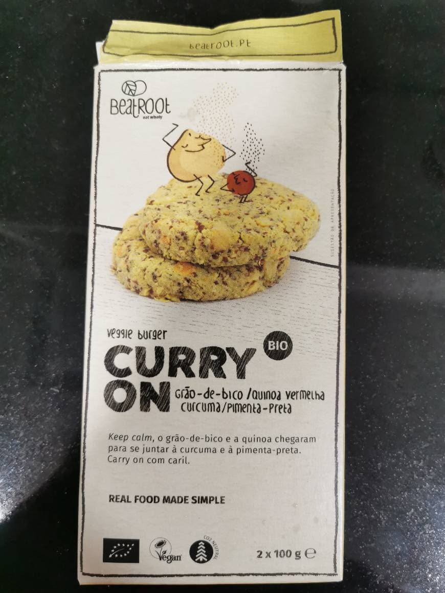 Fashion Curry on, veggie burger - Beatroot