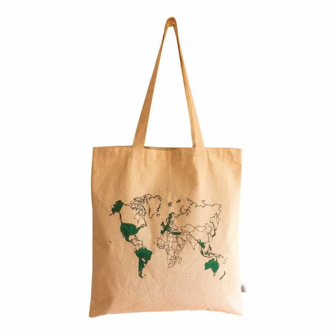 Producto tote bag mapamundi de comercio justo