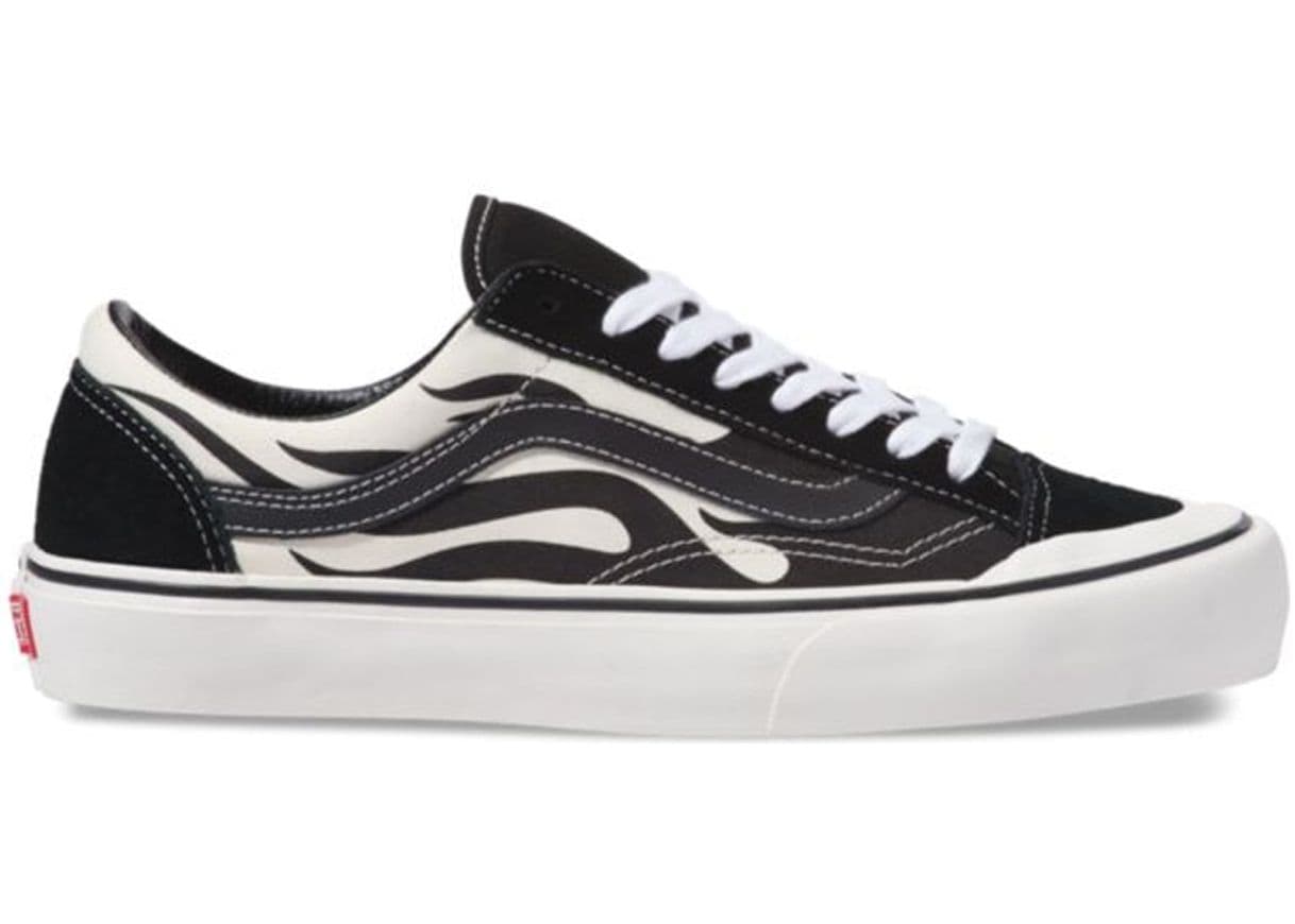 Moda Vans  Flames Black 