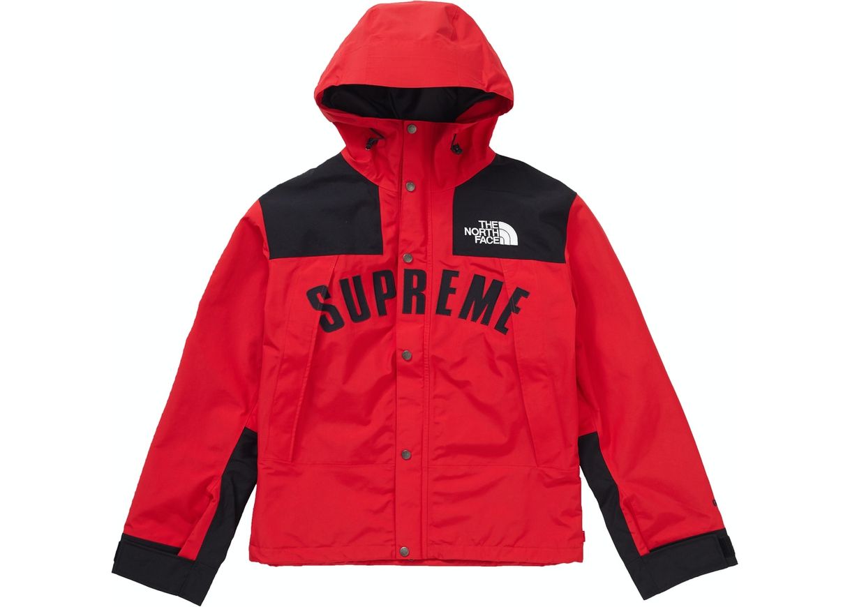 Moda Supreme The North Face Arc Logo Mountain Parka Red 