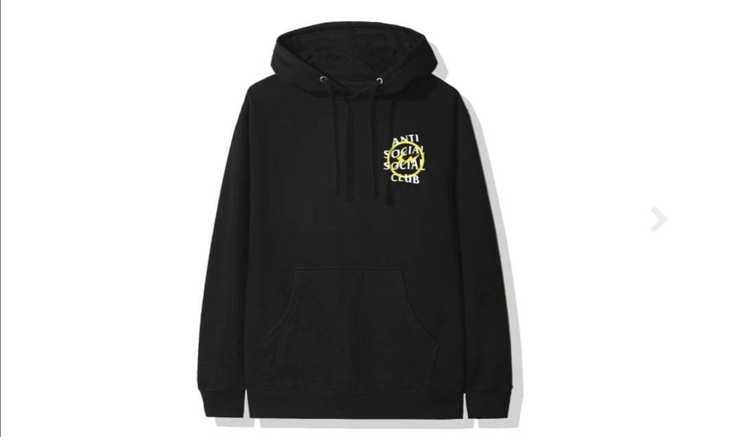 Fashion Anti Social Social Club x Fragment Yellow Bolt Hoodie (FW19)