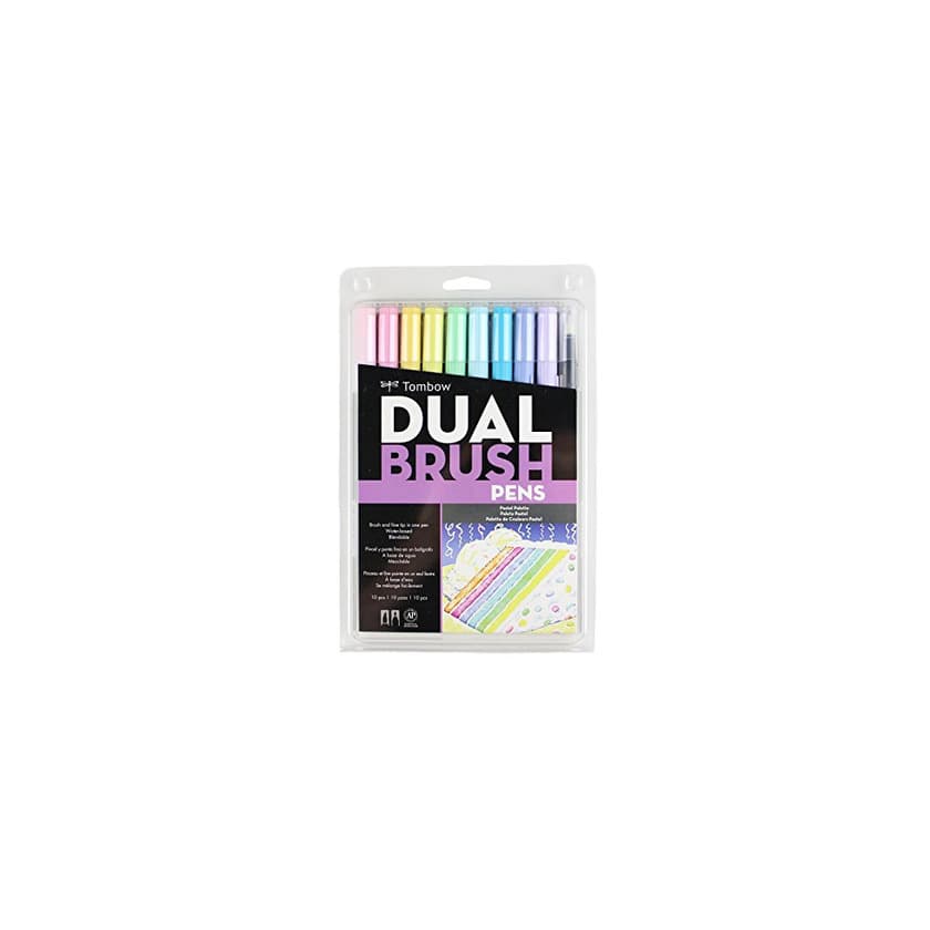 Home Tombow Dual Brush Markers 10/Pkg-Pastel