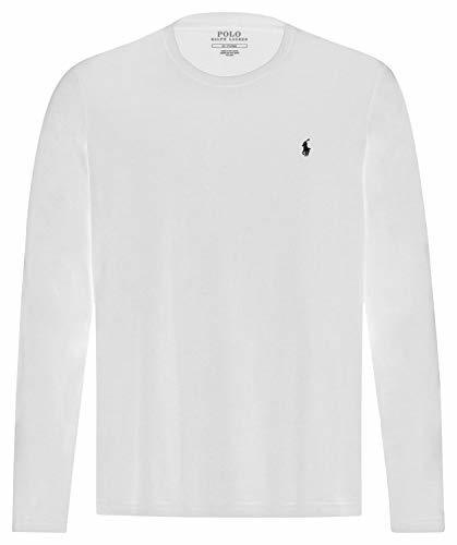 Place Ralph Lauren - Polo Camiseta-Top Manga Larga para Hombre Blanca - L