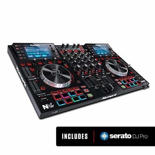 Electronic Numark NVII - Controlador de DJ profesional de Doble Pantalla de alta