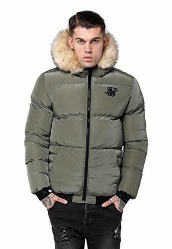 Moda Sik Silk Cazadora Distance Jacket Khaki Hombre M Verde