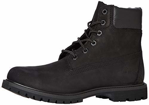 Fashion Timberland 6 Inch Premium Waterproof, Botas para Mujer, Negro