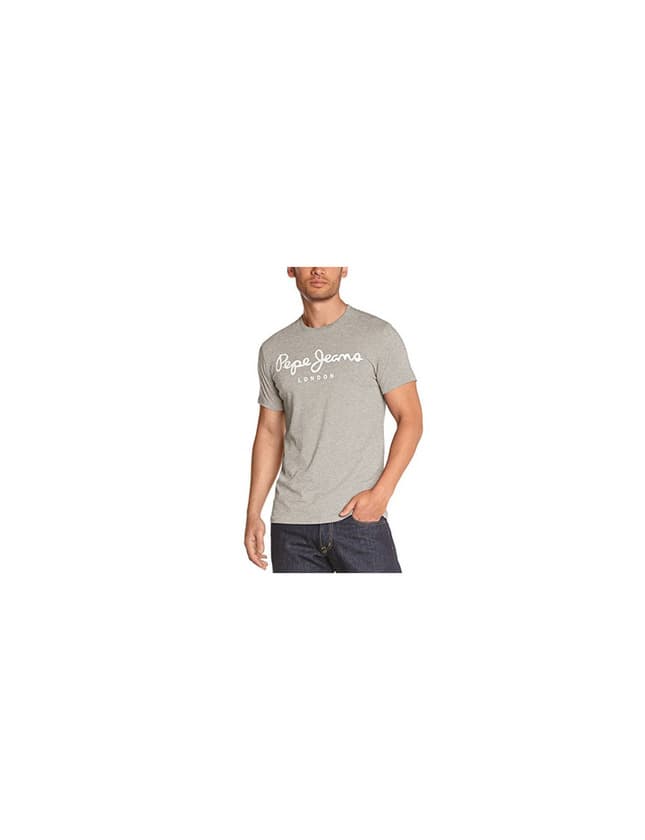 Moda Pepe Jeans Original Stretch, Camiseta para Hombre, Gris