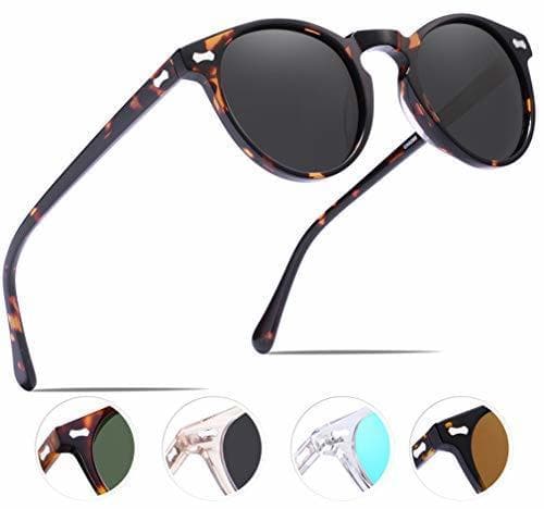 Fashion Carfia Vintage Polarizadas Gafas de Sol Mujer Hombre UV400 Protección para Viajes