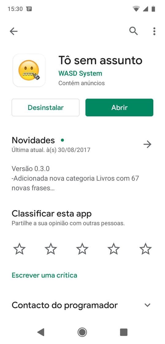 App Tô sem assunto