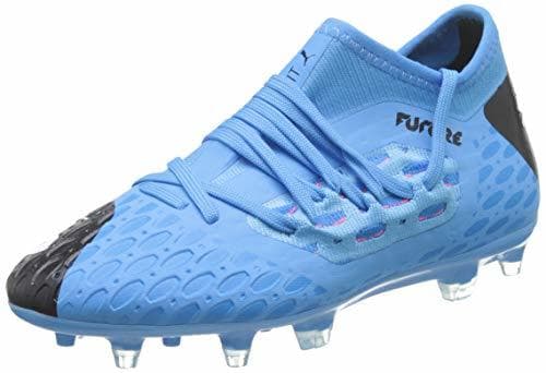 Moda PUMA Future 5.3 Netfit FG/AG Jr, Botas de fútbol Unisex Niños, Azul