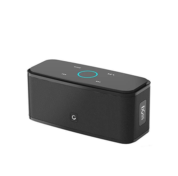 Electrónica DOSS SoundBox - Altavoz Bluetooth con Tacto Sensible, Potente Subgrave 12W,Doble Controlador