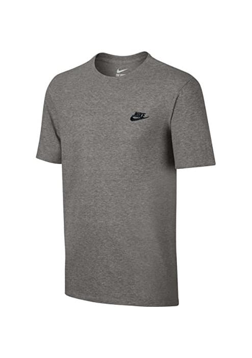 Fitness Nike Core Tee Hombre Camiseta Algodón T-Shirt Deportiva Fitness Gris, Tamaño