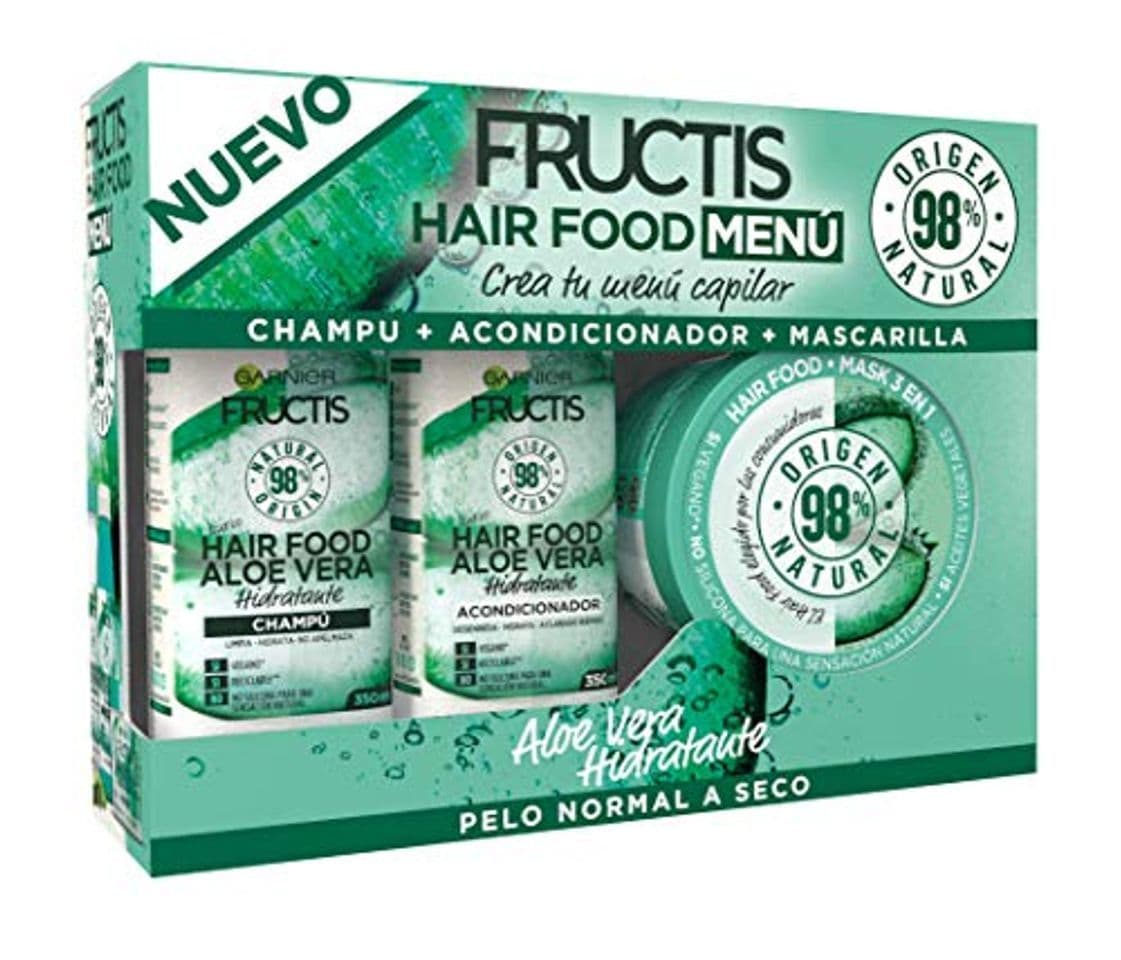 Product Garnier Fructis XES04516 Cofre Hair Food Aloe Vera Hidratante para Pelo Normal