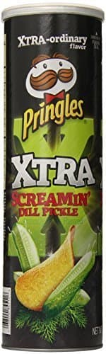 Product Pringles Extreme Screaming Dill Pickle Chips