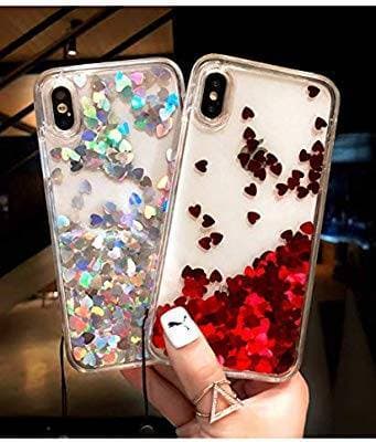 Producto Glittery hearts case