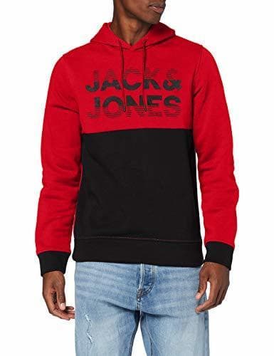 Fashion JACK & JONES JCOMILLA Sweat Hood Sudadera con Capucha, Multicolor