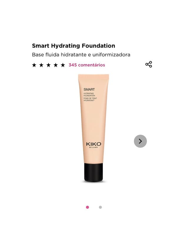 Producto Smart hydrating foundation