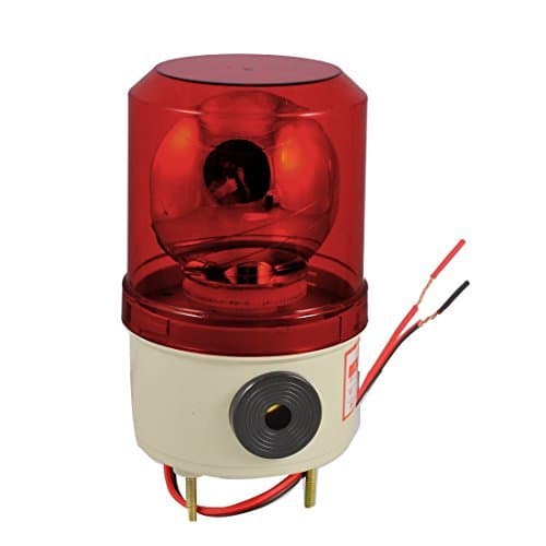 Place DealMux Sound Alarm Señal de luz roja intermitente Lámpara industrial DC 24V