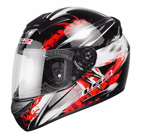 Place LS2 FF351 Wolf –  – Casco de Moto Casco Integral – ACU Oro Rojo Rojo Talla