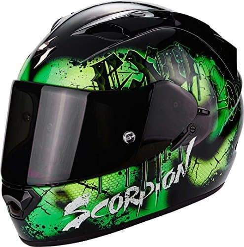 Place Scorpion Casco Moto EXO-1200 Air Tenebris Black/Green