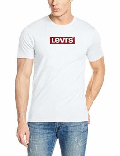 Moda Levi's Graphic Set-In Neck, Camiseta para Hombre, Blanco