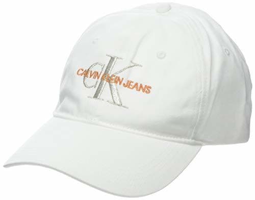 Place Calvin Klein J Monogram Cap W Gorra de béisbol, Blanco