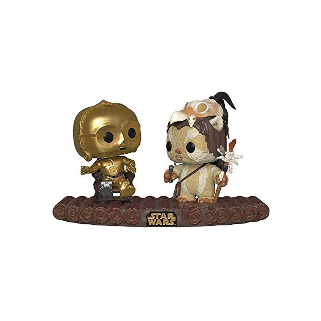 Game Funko- Pop Vinilo: Star Wars: C-3PO on Throne Figura Coleccionable, Multicolor, Estándar