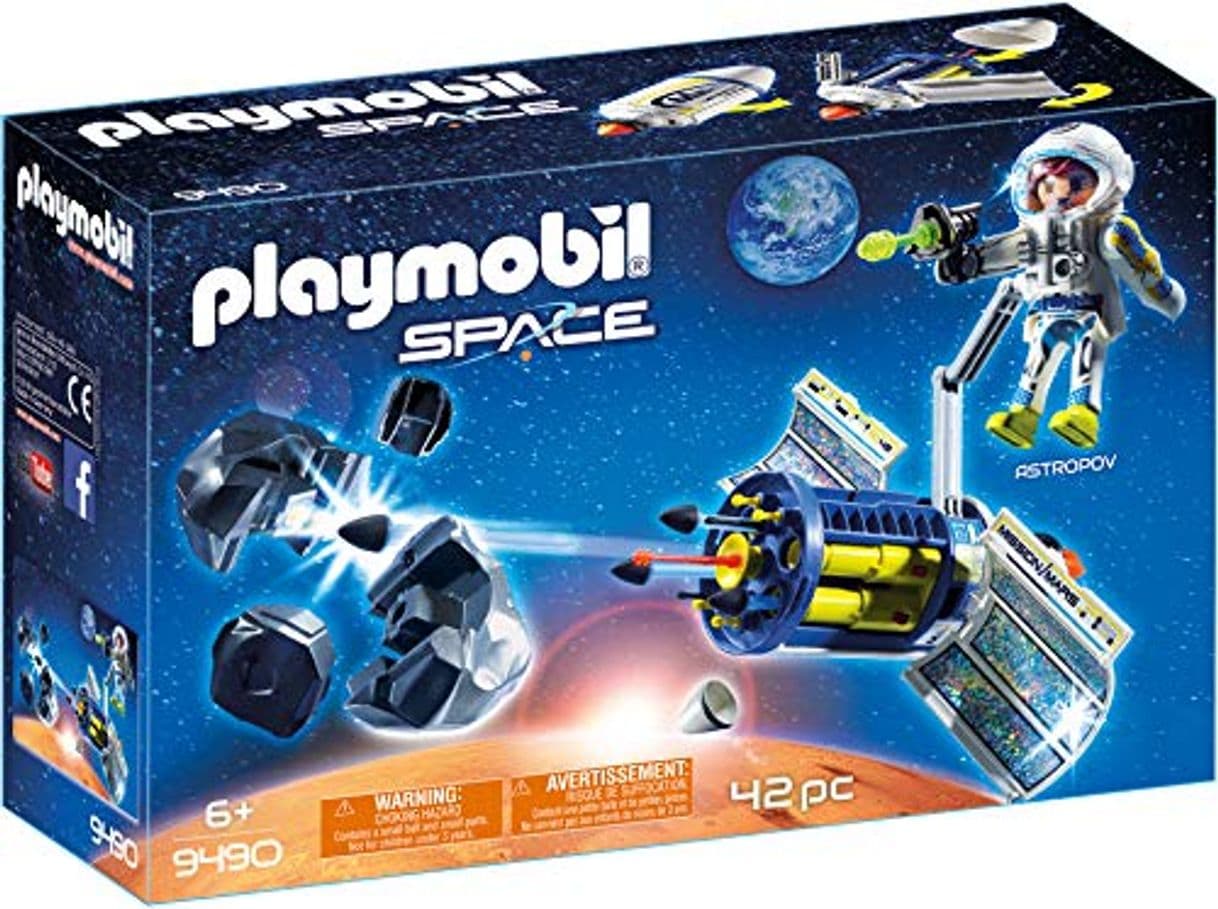 Product PLAYMOBIL- Satélite con Láser para los Meteoritos Juguete, Multicolor, 28.4 x 18.7