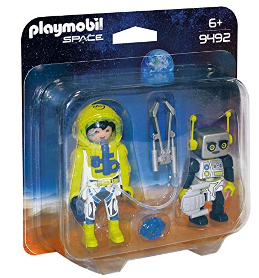 Product PLAYMOBIL- Duo Pack Astronauta y Robot Juguete, Multicolor