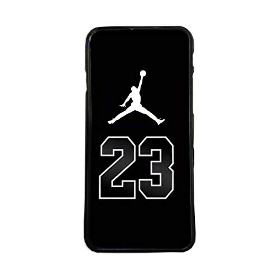 Product elhuron Carcasas De Moviles Fundas De TPU Compatible con El Modelo de Movil Huawei P Smart 2019 Air Jordan 23 Fondo Negro