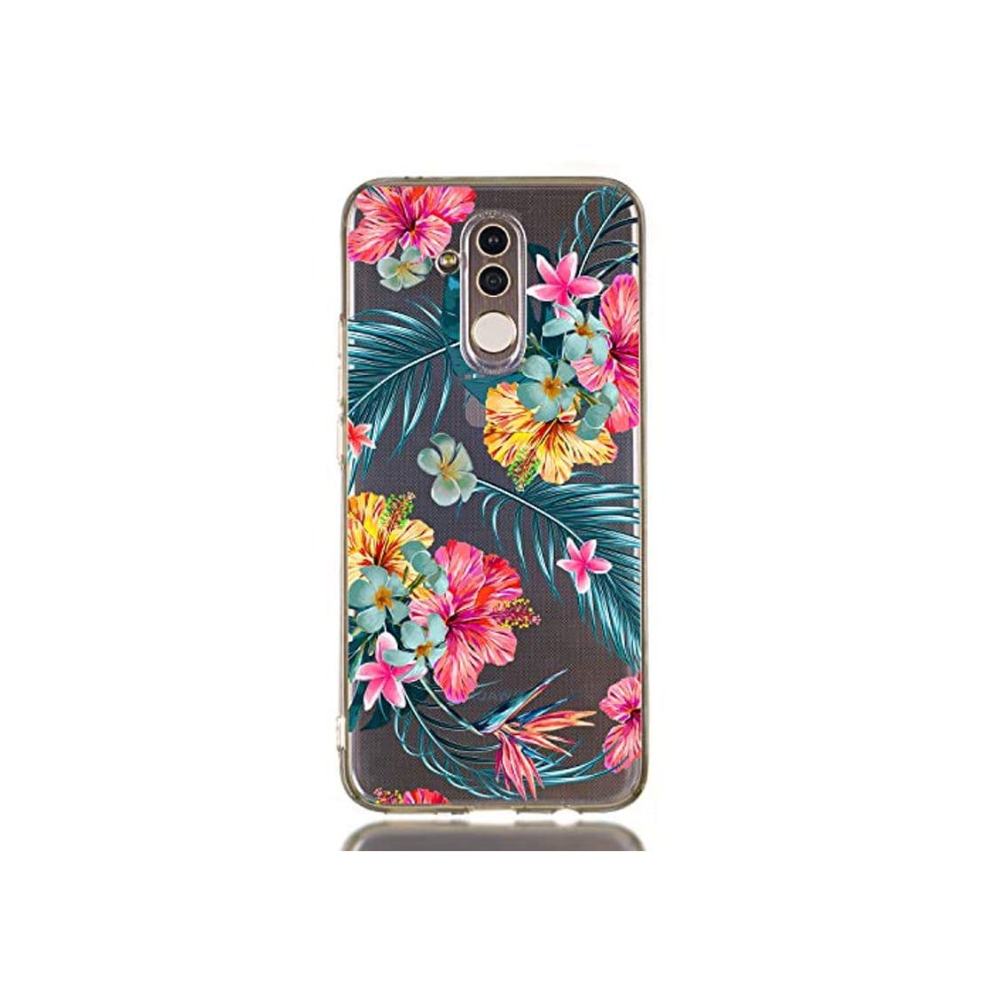 Product CoqueCase Funda Huawei Mate 20 Lite Silicona Transparente Funda Huawei Mate 20 Lite Cristal Antigolpes Goma Case Ultra Delgado Caso Cubierta Protector Bumper para Tapa Carcasa Flor 4