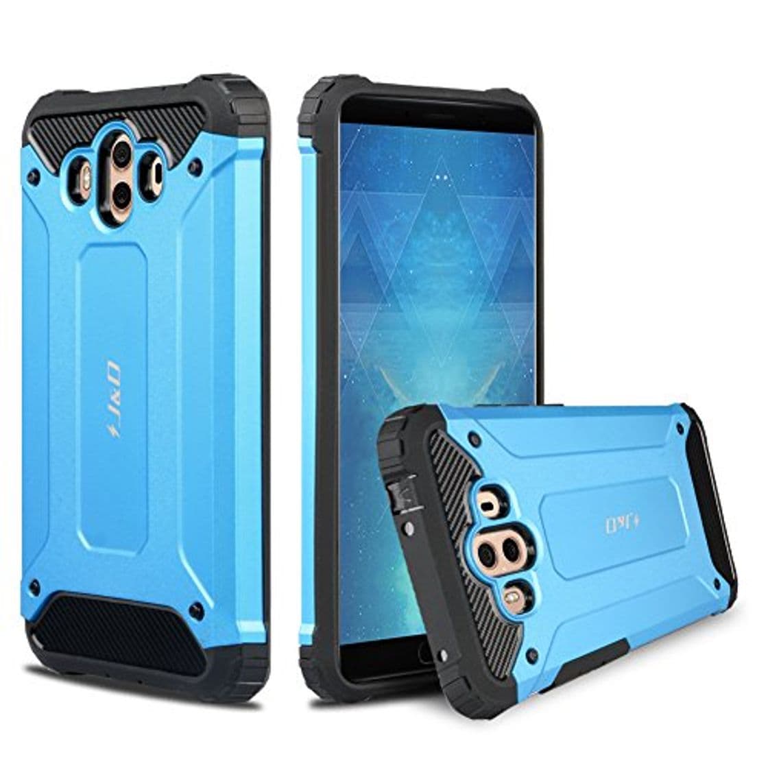 Product J&D Compatible para Huawei Mate 10 Funda, [Armadura Delgada] [Doble Capa] [Protección