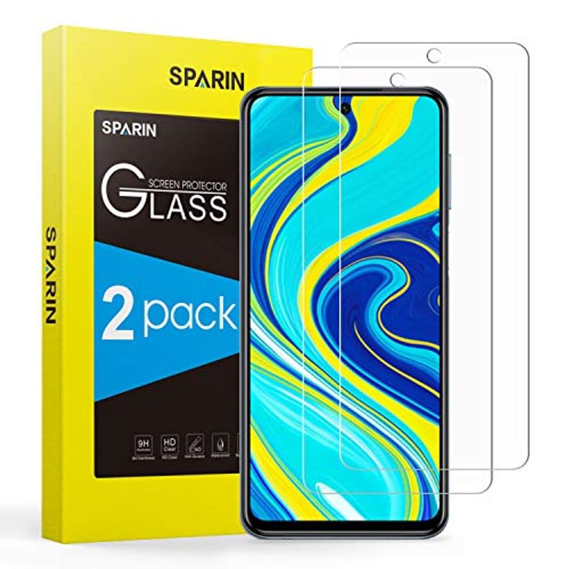 Producto SPARIN [2 Pack] Protector Pantalla Xiaomi Redmi Note 9 Pro