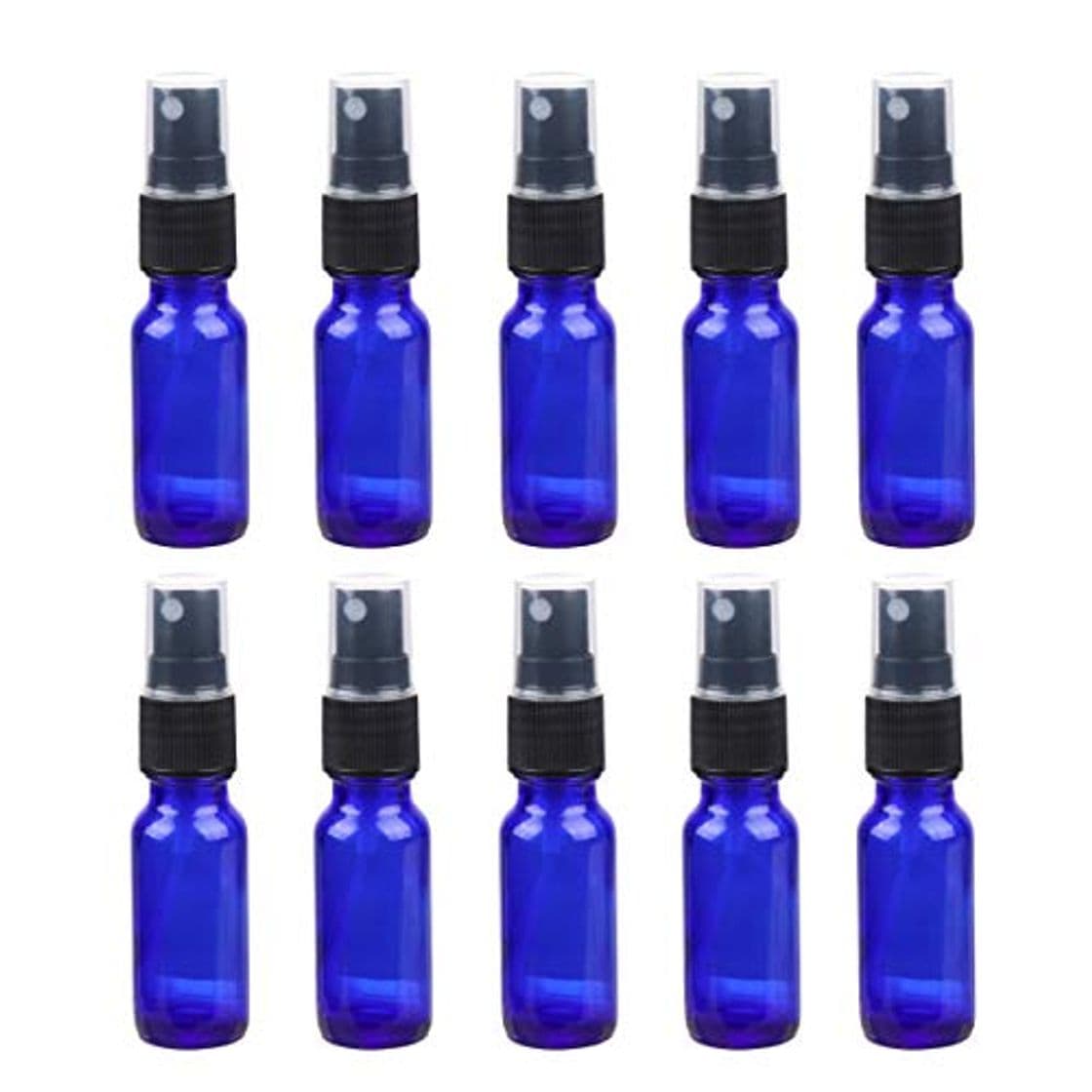 Fashion Mobestech Botella de Spray Recargable 15Ml Vidrio Bomba de Limpieza Vacía Botella de Viaje Rociador de Niebla Fina para Perfumes Productos de Limpieza Aceites Esenciales Contenedor 10Pcs