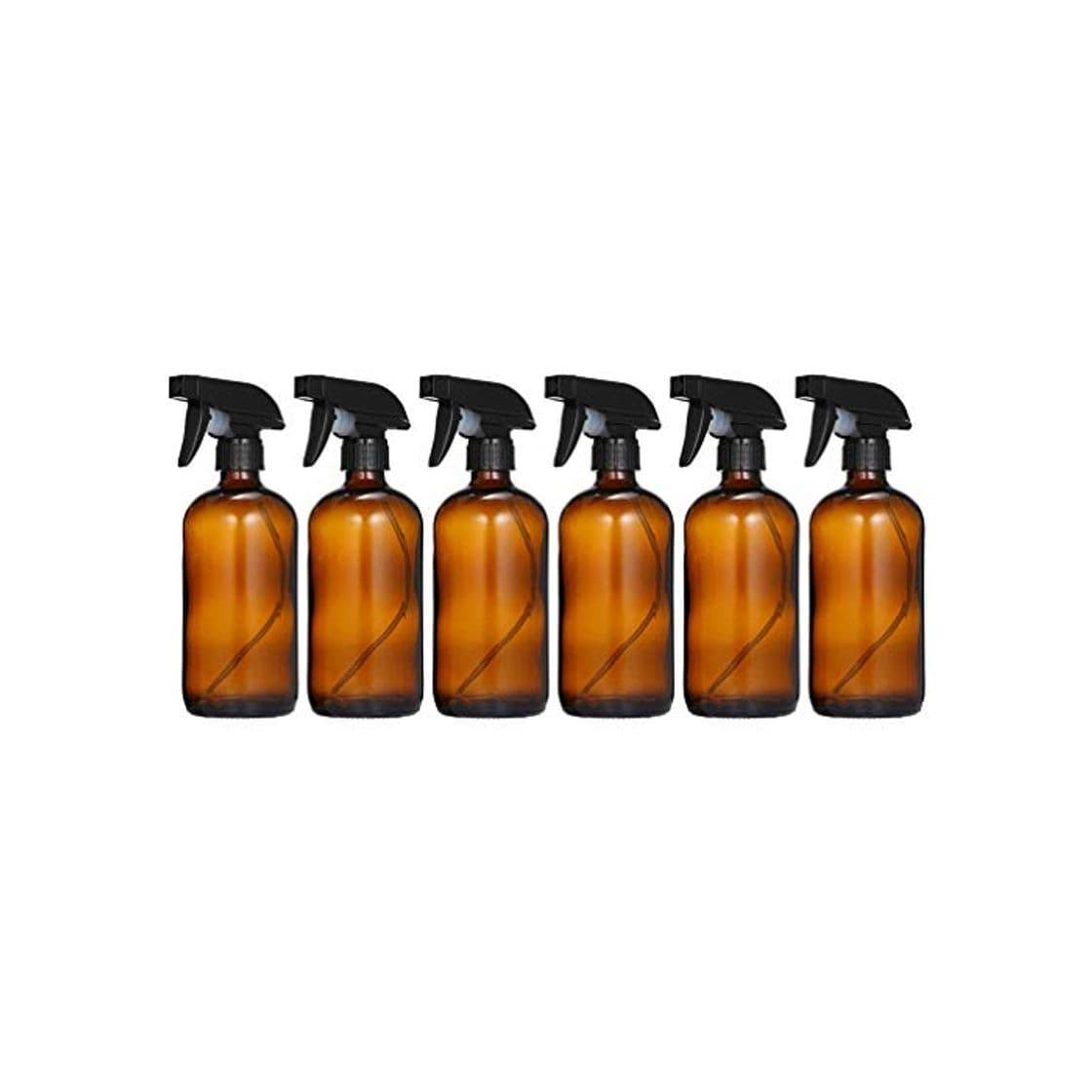 Fashion PIXNOR 6 Piezas Botellas de Spray Hidratante Botellas de Spray de Vidrio Portátiles Botellas de Spray de Jardín Botellas de Spray de Barbero Planta Botellas de Spray Mister para Marrón Líquido 500 Ml