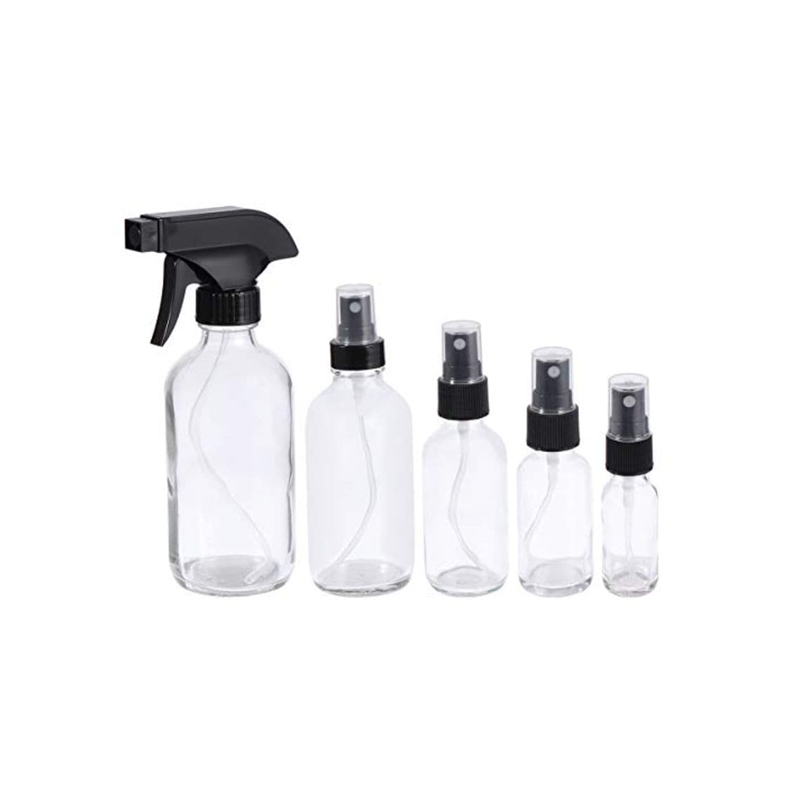 Fashion Pixnor 5 Piezas Botella de Spray de Niebla Fina Contenedor Recargable de Plástico Botellas de Spray para El Cabello para Soluciones de Limpieza Riego de Plantas Jardinería Cuidado de La Piel 200 Ml