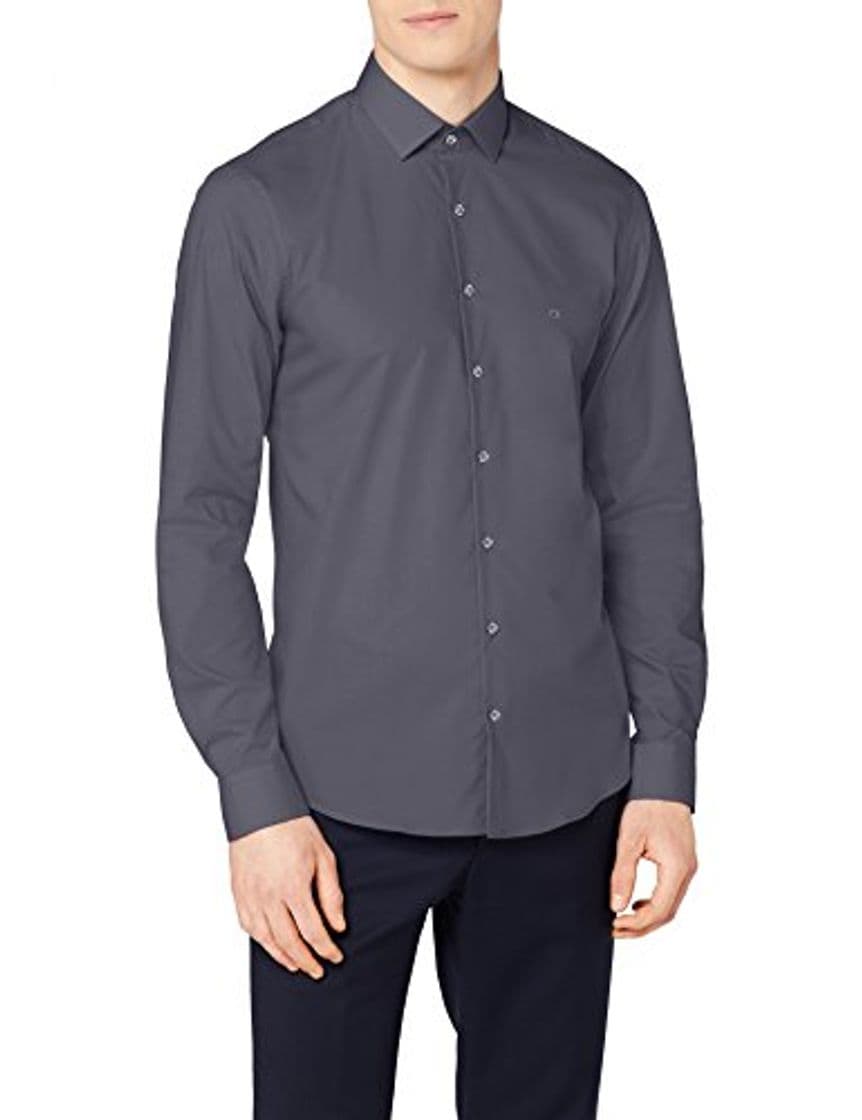 Product Calvin Klein Bari SLIM FIT FTC - Camisa formal Hombre, Grau