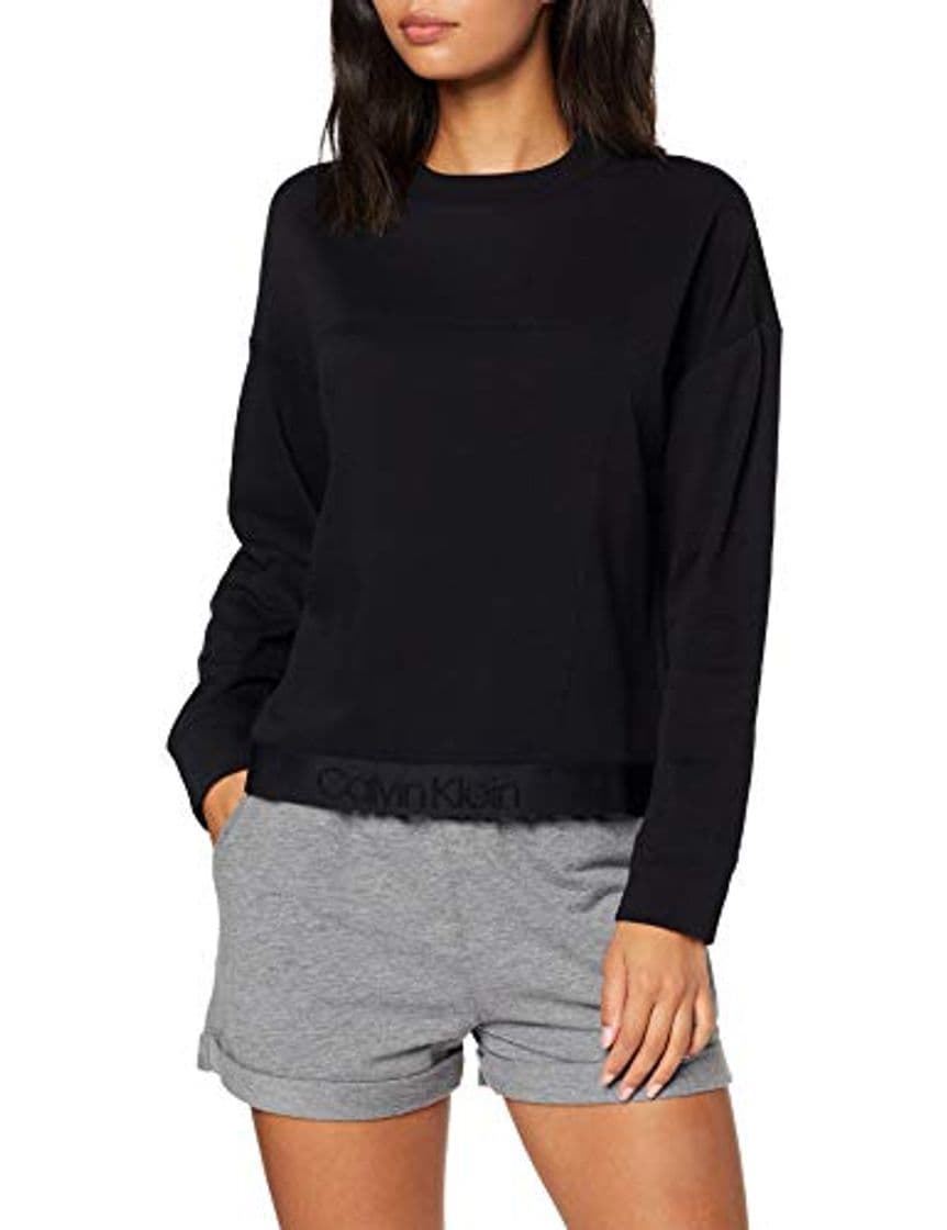 Fashion Calvin Klein L/s Sweatshirt pantalones térmicos, Negro