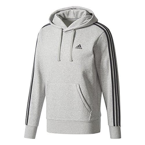 Lugar adidas ESS 3S P/O B Sudaderas, Gris/Negro