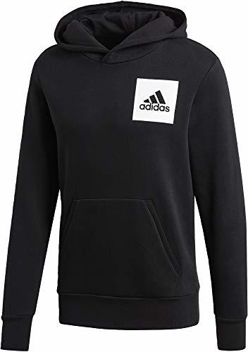 Lugar adidas ESS Logo P/O B Sudadera, Hombre, Negro