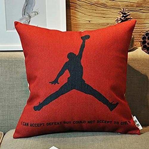 Producto Kenneth Case - Funda de cojín con silueta de Michael Jordan, 45,72 cm