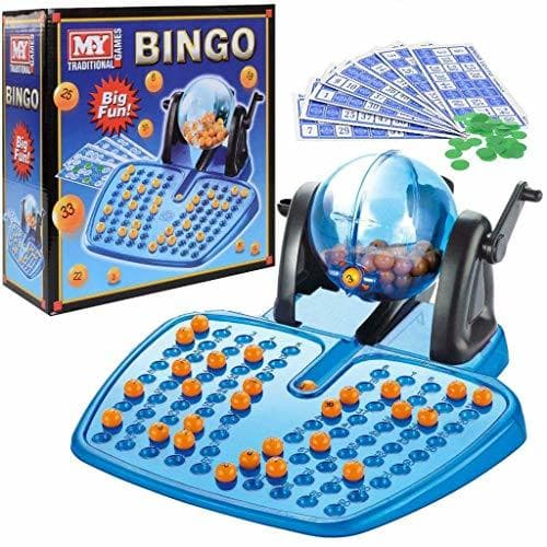 Product BINGO LOTTO GAME 48 CARDS 100 COVERING CHIPS 90 BINGO BALLS AND