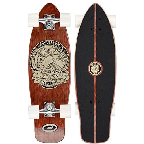 Fitness Osprey TY5343 Mini Cruiser 'In Skate We Trust' - Skateboard, color marrón,